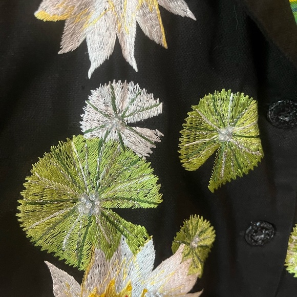 Vintage Anage art to wear jacket embroidered artsy chic boho electric size XS - Picture 4 of 14